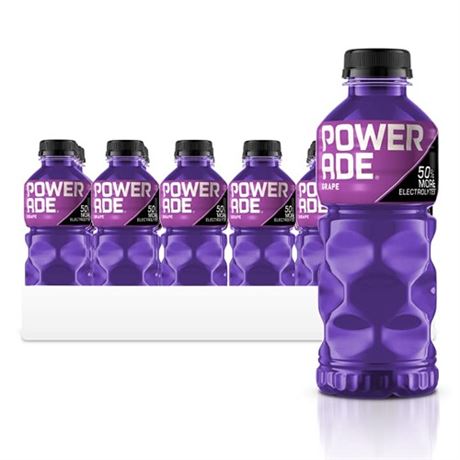POWERADE Sports Drink Grape 20 Ounce (Pack of 24)