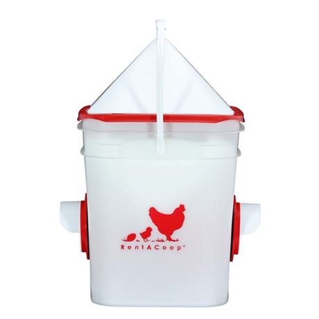 RentACoop 20lb BPA-Free Chicken Feeder with Large Ports