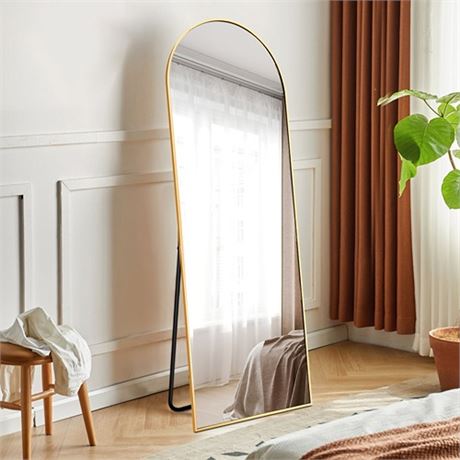VLUSH 64 X21  Arched Full Length Mirror  Standing Floor Mirror Hanging or Leani