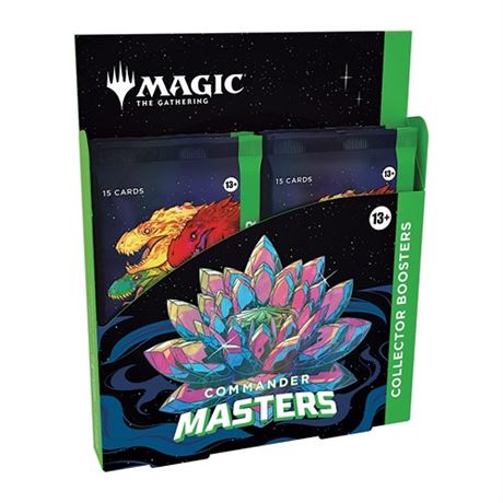 Magic The Gathering Commander Masters Collector Booster Box - Multi-Color 4 Pa