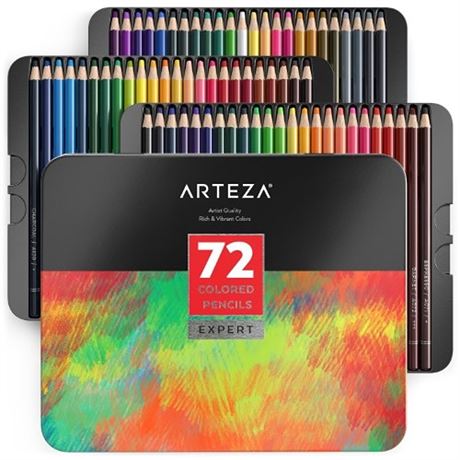Arteza Professional Vibrant Colored Pencils  Assorted Colors  Set for Adults Ar