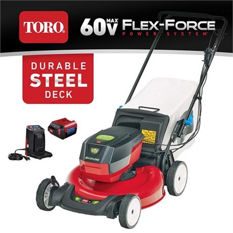 Toro Recycler 21357 21 in. 60 V Battery Self-Propelled Lawn Mower Kit (Battery