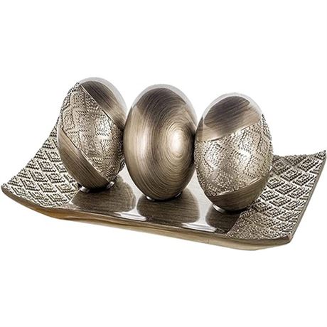 Creative Scents Dublin Decorative Tray and Orbs Balls Set - Centerpiece Bowl wi