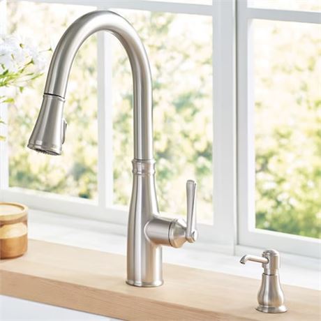 allen  roth Albers Stainless Single Handle Pull-down Kitchen Faucet
