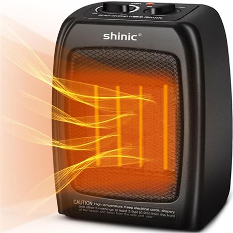 shinic Space Heater for Indoor Use 1500W Ceramic