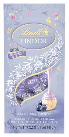 Lindt Lindor Limited Edition Blueberries & Cream White Chocolate Truffles