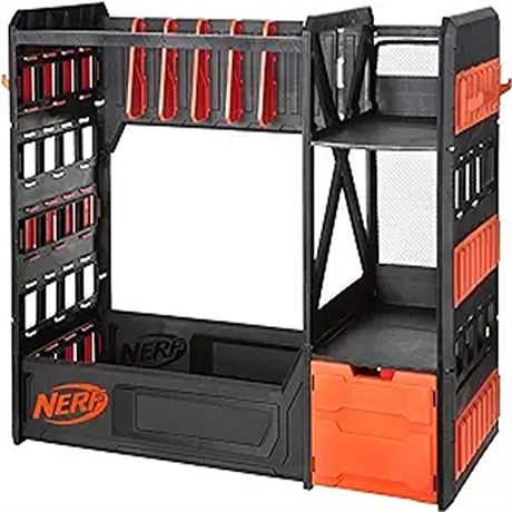 NERF NERF Elite Blaster Rack - Storage for up to Six Blasters Including Shelvi