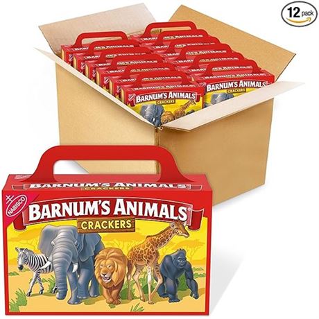 Barnums Original Animal Crackers 2.13 oz(Pack of12)