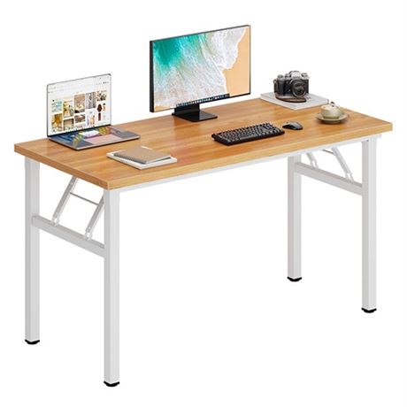 DlandHome 47 inches Folding Table Computer Desk Po