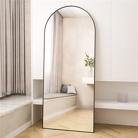 BEAUTYPEAK 71 X 26  Oversized Full Length Mirror Arch Standing Floor Mirror Full