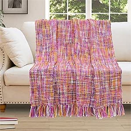 young arc All Weather 100 Acrylic SofaBed Blanket Throw