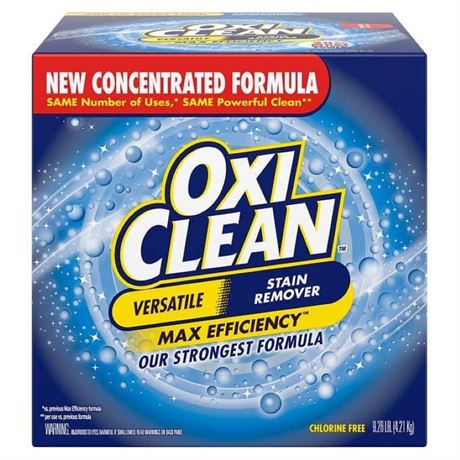 OxiClean HE Powder Versatile Stain Remover, Max Efficiency, 9.28 lbs