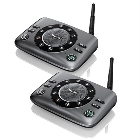 Hands-Free Intercoms Wireless for Home Business Wuloo Upgrade Two Way Audio Int