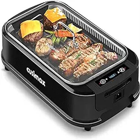 Smokeless Grill Indoor CUSIMAX Electric Grill 1500W Grill Portable Korean BBQ