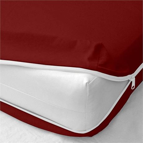 1 PC Zipper Fitted Sheet Only Brushed Premium Qua-king