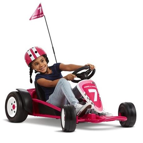 Radio Flyer Ultimate Go-Kart  24 Volts  Outdoor Ride-on Toy for Kids  Pink