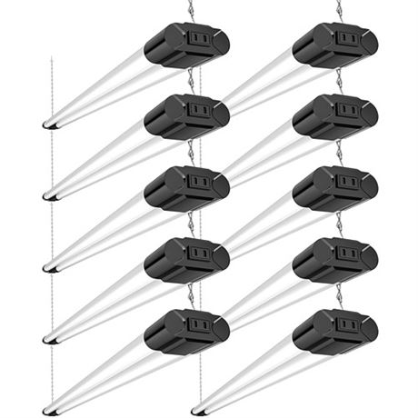 Bbounder 10 Pack Linkable LED Utility Shop Light 4