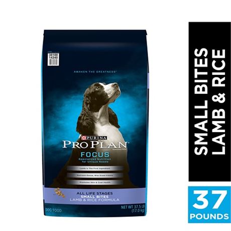 Purina Pro Plan Lamb and Rice Dry Dog Food for All Ages  37.5 Lb Bag By