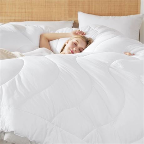 Bedsure California King Duvet Insert Lightweight Summer Comforter Ultra Soft Co