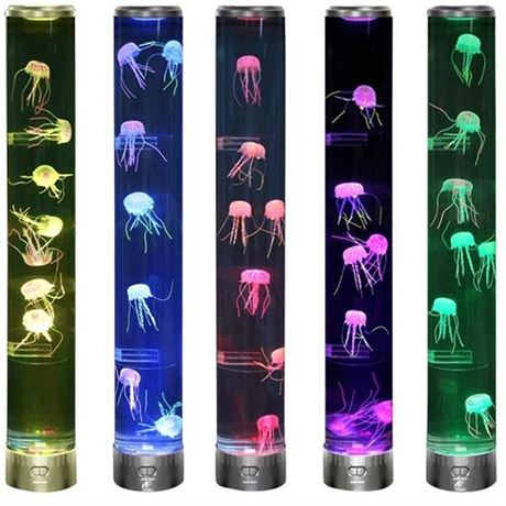 Lightahead LED Jellyfish Aqua Mood Lamp with 5 Color Changing Light Effects .Th