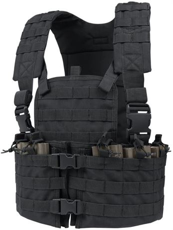 Condor CS Modular MOLLE PALS Padded Rifle Magazine Pouch Chest Rig Carrier Set