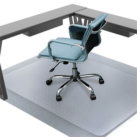 HOMWOO Office Chair Mat for Carpet Floor  Computer Desk Chair Mat for Low Pile