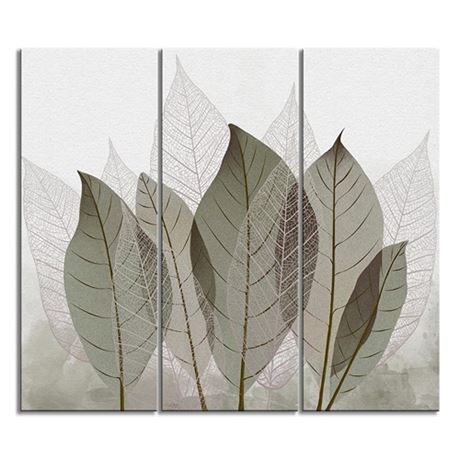 Leaves Wall Art Leaf Canvas Wall Art the Pictures