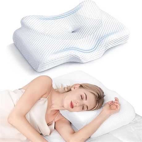 Osteo Cervical Pillow for Neck Pain Relief Hollow Design Odorless Memory Foam P