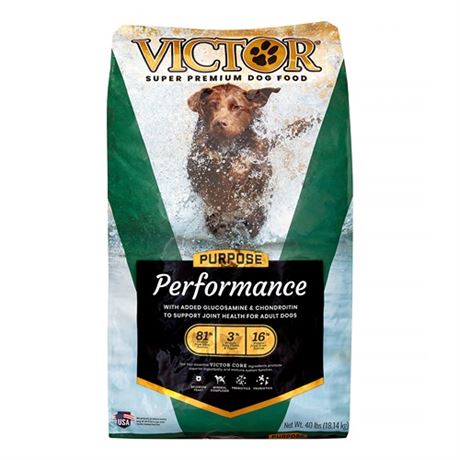 Victor Purpose Performance Formula Dry Dog Food - 40 Lb Bag