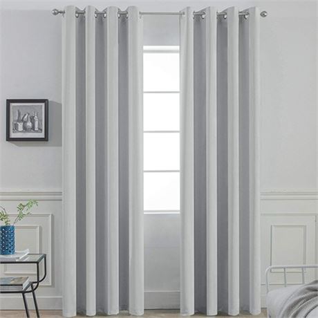 Yakamok Soft and Smooth Blackout Curtains for Bedroom - Grommet Thermal Insulat