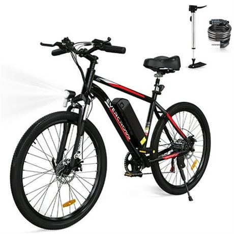 EVERCROSS 500W Electric Bike 26  Electric Bicycle for Adults 20MPH Mountain Bik