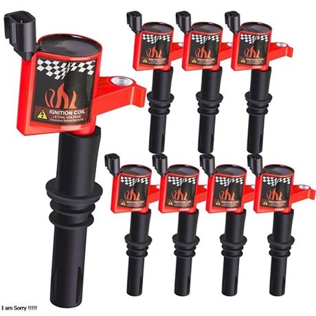 BANG4BUCK Set of 8 DG511 Ignition coils for Ford F150 5.4L 2004-2008 Up to 15