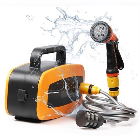 Camping Shower Pump with Multi-use SprayerPortable