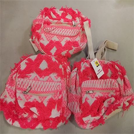 Mini backpack set of 3
