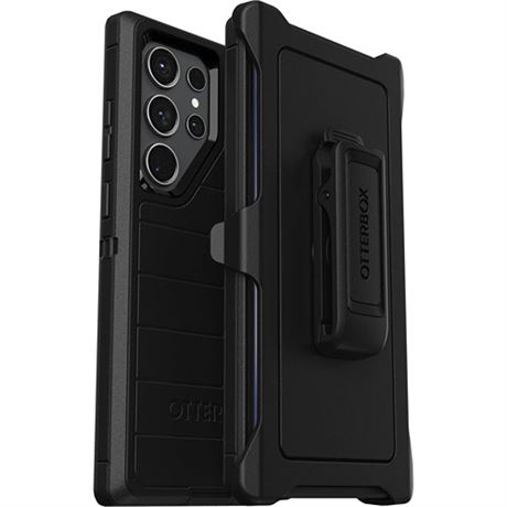 OtterBox Galaxy S23 Ultra (Only) - Defender Series Case - Black Rugged & Durabl