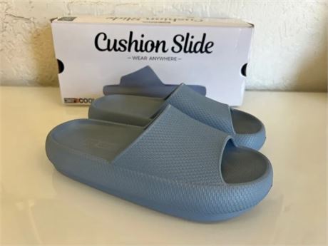 32 Degrees Cool Cushion Slides - Blue - Size - Medium - W7.5-8.5/M5.5-6.5