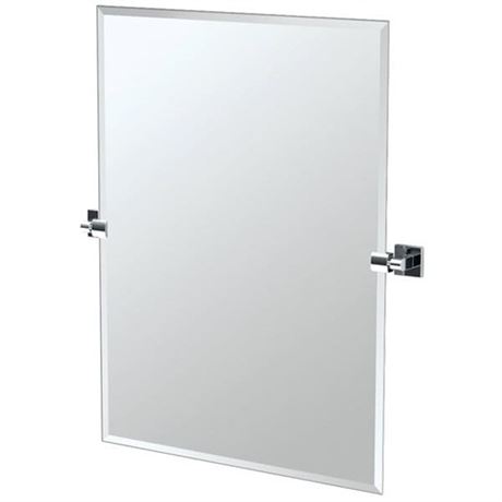 Gatco Elevate Frameless Large Rectangle Mirror In Chrome 24X36 INCH
