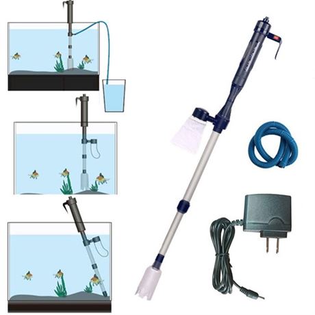 LONDAFISH Electric Fish Tank Vacuum Cleaner Syphon Operated Gravel Water Filter