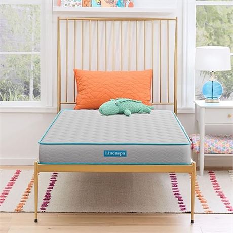 Linenspa 6 Inch Mattress - Firm Feel - Bonnell Spring with Foam Layer