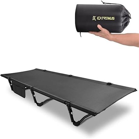 Extremus Camping Cot Ultra-Lightweight Sleeping Cot for Adults 60-Second Easy