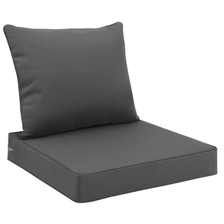 Favoyard Outdoor Seat Cushion Set 22 x 22 Inch Waterproof & Fade Resistant Pati