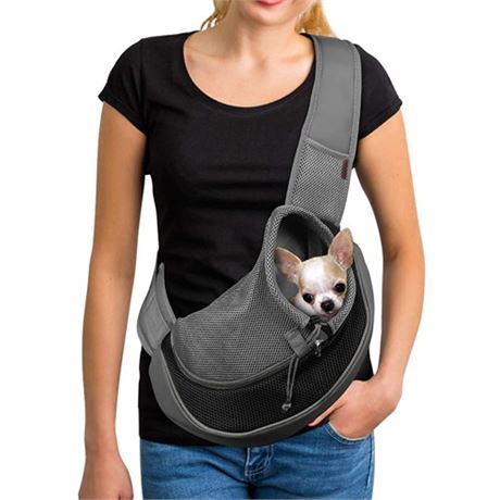 YUDODO Pet Dog Sling Carrier Large Pocket Adjust Strap Anti-Falling Design Brea