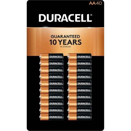 (Repackaged) Duracell CopperTop AA Alkaline Batteries - 40 Count