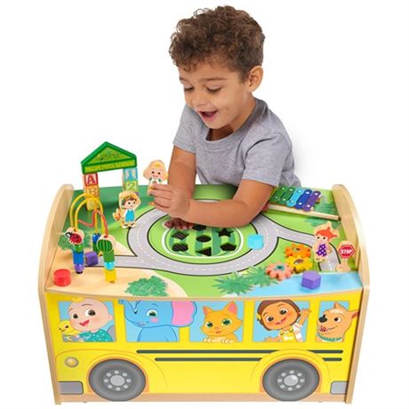 Cocomelon Wheels on the Bus Wooden Activity Table