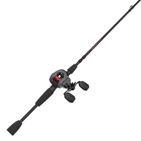 A-Stock - Quantum Invade Baitcasting Reel and Fishing Rod Combo 6-Foot  6-Inch 1-Piece Ba