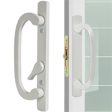 ACEPLANET Offset Position Non-Keyed Sliding Patio Door Handleset with Mortise L