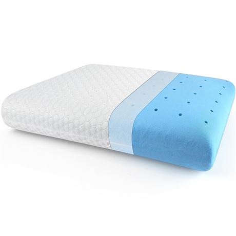 inight Memory Foam Pillows Standard Pillow with Washable Cover Back & Side Slee