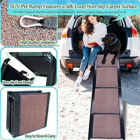 Dog Ramps for Large Dogs Dog Ramp for Car SUV Truck Folding