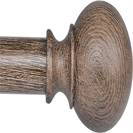 BRIOFOX Curtain Rod Set 1 Inch Adjustable 72 to 144 Inches Long Decorative Drap