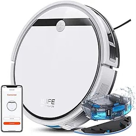 ILIFE Robot Vacuum and Mop Combo V3s Pro Upgraded Compatible with 2.4GHz